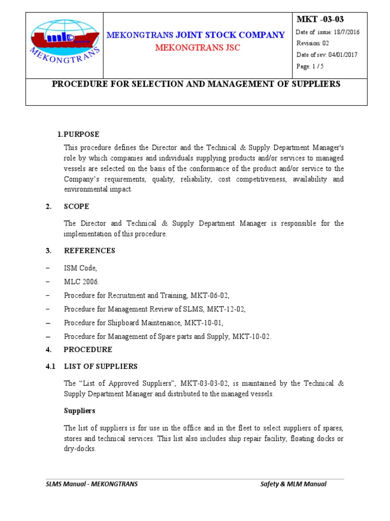 3-procedure-for-selection-and-management-of-suppliers-pdf-supply