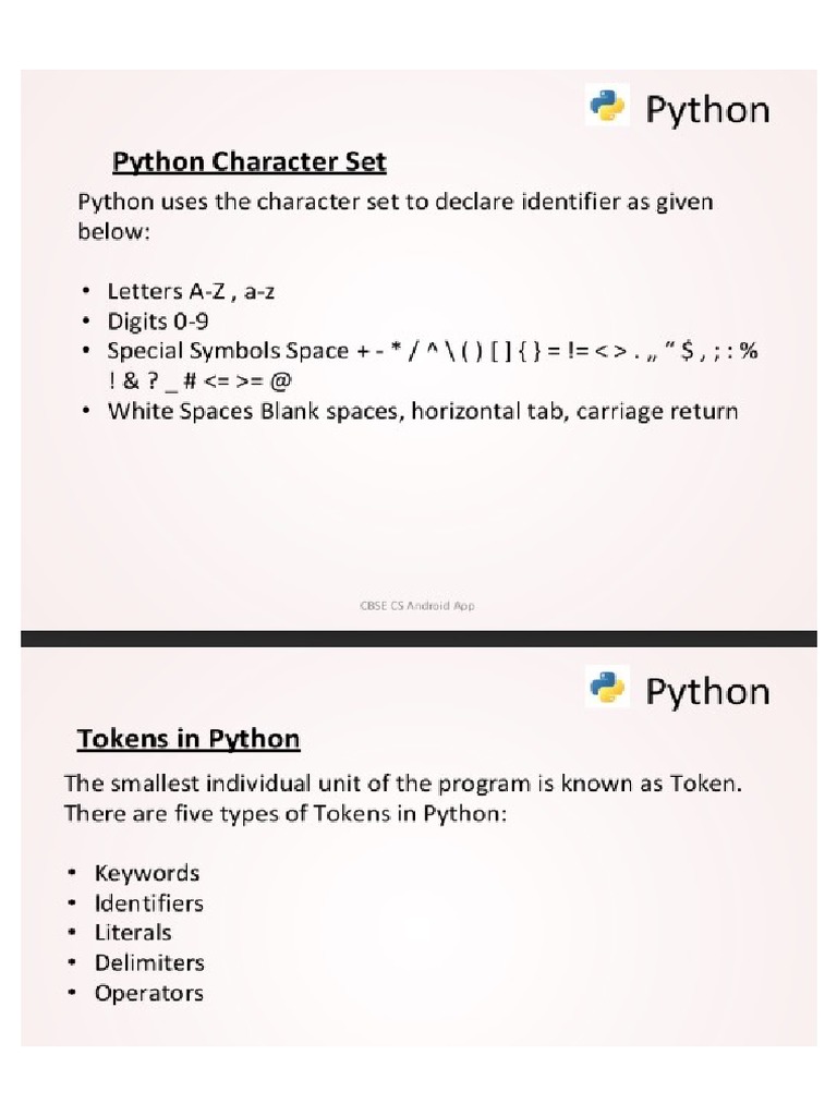 ch-2 Python Fundamental | PDF