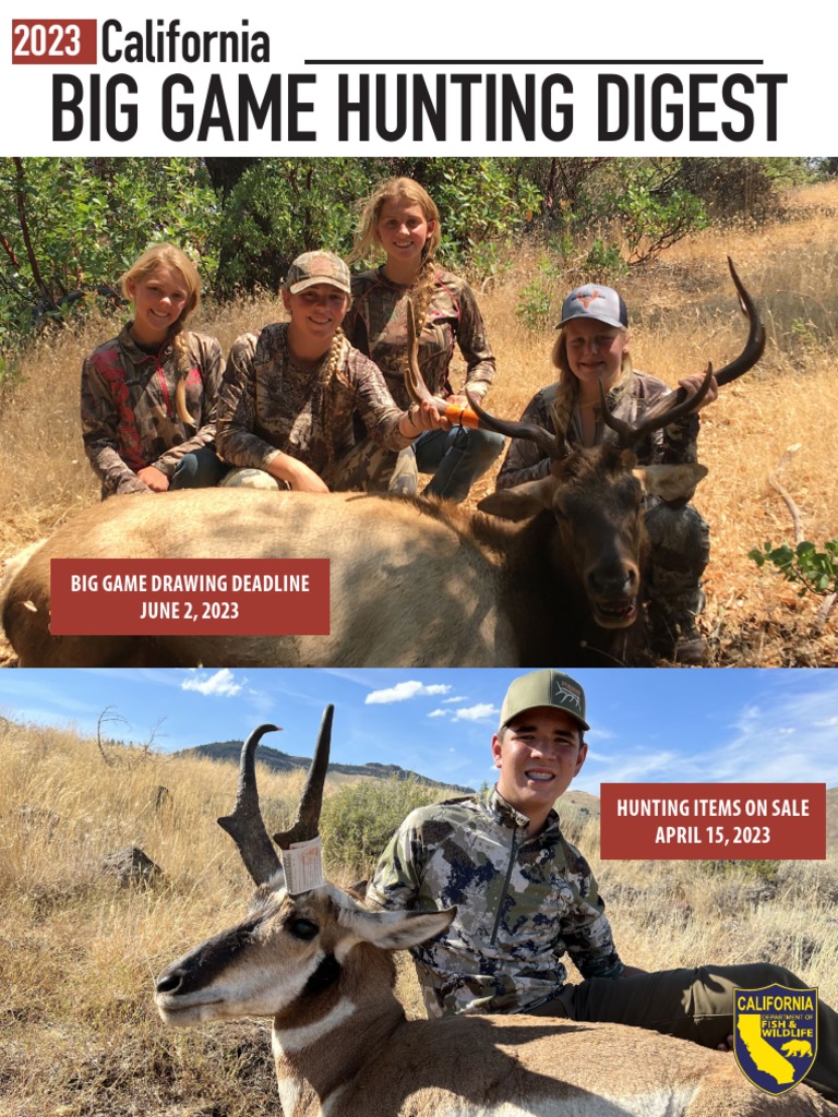 2023 Big Game Digest v13 PDF Hunting Identity Document