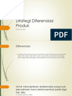 Strategi Diferensiasi Produk