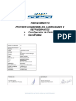 P-PN-EXGx - Om-002. Procedimiento, Proveer Combustibles, Lubricantes y Refrigerantes