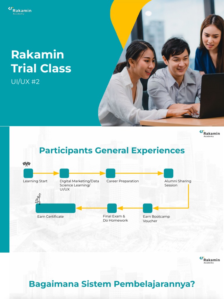 Kelas Percobaan UI/UX Rakamin Online | PDF | Karier & Perkembangan | Bisnis