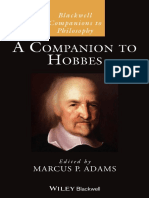 Marcus P. Adams - A Companion To Hobbes (Blackwell Companions To Philosophy) - Wiley-Blackwell (2021)