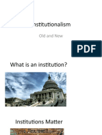 Old and New Institutionalism (Short Version)