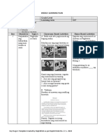 Weekly Learning Plan Grade Level Week Learning Area Melcs: Quarter