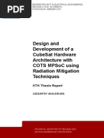 Design and Development of A CubeSat Hardware Architecture With COTS MPSoC Using Radiation Mitigation Techniques