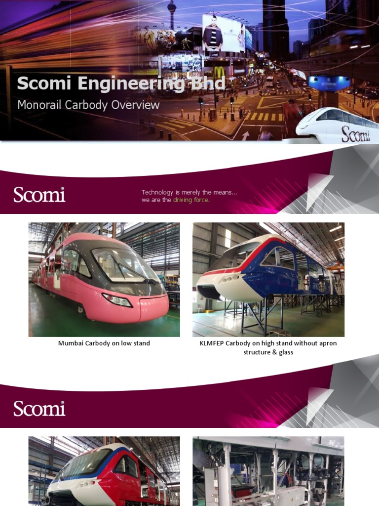Scomi Engineering Monorail Carbody Overview | PDF