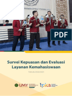 LPKA Laporan Survei Kepuasan Dan Evaluasi Layanan Kemahasiswaan 2020 2021