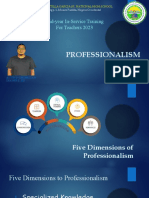 Five Dimensions To Professionalism-For-InSET