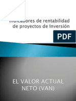 Sesiones 1 y 2 Indicadores de Rentabilidad Proyectos VC