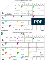 Jadwal Pelajaran Tiap Kelas