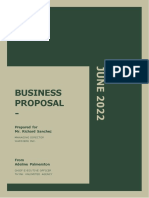 Green Minimalist Design Agency Business Proposal