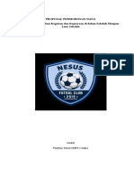 Data Proposal Anggaran Futsal SMPN 1 Sukra