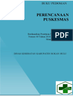 Buku Pedoman Perencanaan Puskesmas Oleh Dinas Kesehatan Kab. Rokan Hulu PDF