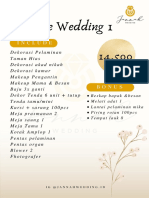 Package Wedding 1: Include