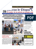 Periódico Noticias de Chiapas, Edición Virtual Jueves 27 de Julio de 2023