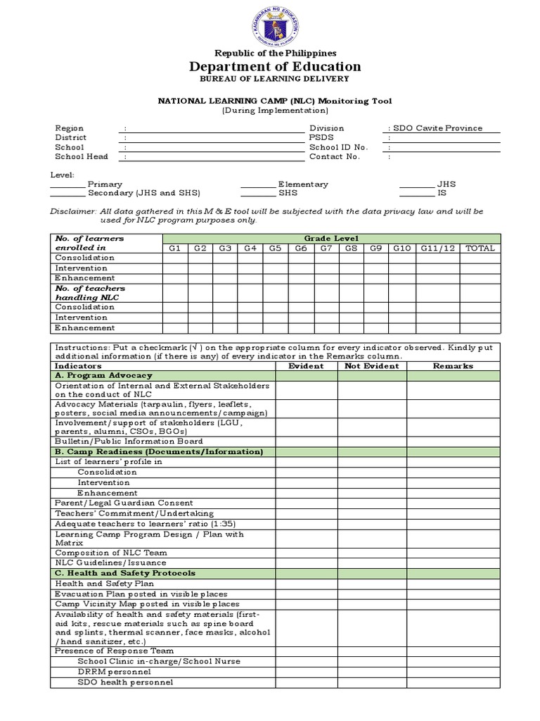 NLC Monitoring Tool BLD PDF