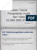 Materi Multimedia Teknik Pengolahan Audio Dan Video KD 3 - 5 Dan 4 - 5