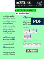 Las Mañanitas - Letra y Acordes Ukelele