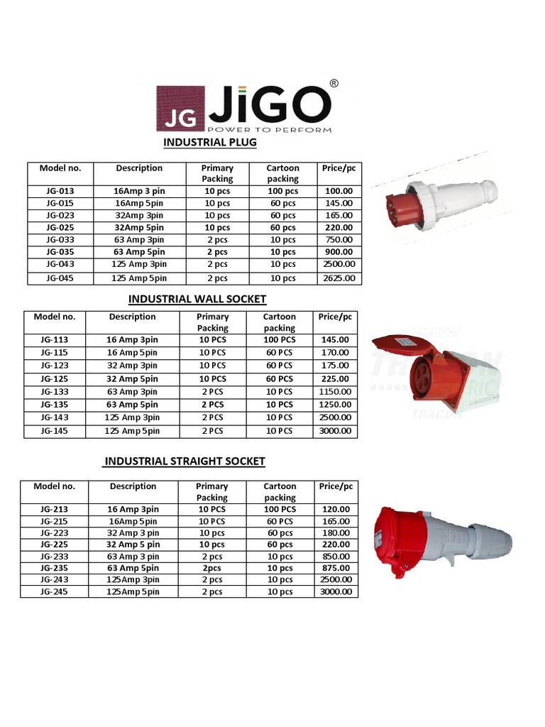 Jigo Plug Socket PDF