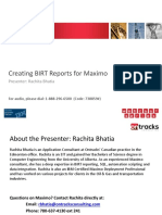 Creating BIRT Reports For Maximo