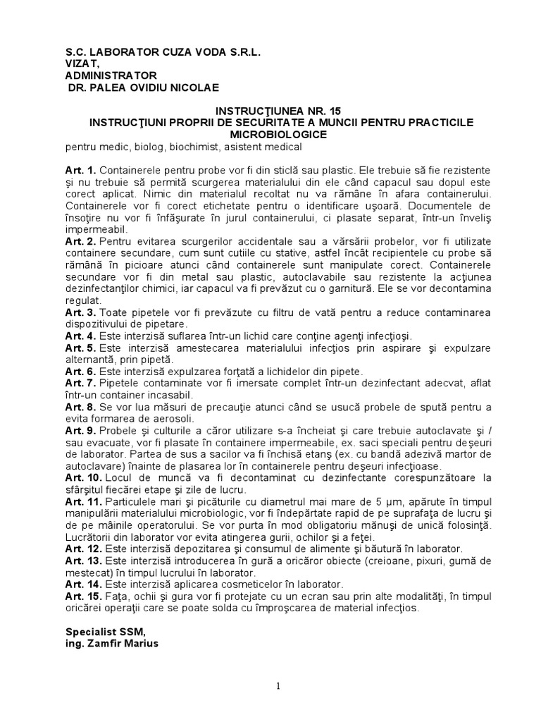 15 Practici Microbiologice | PDF