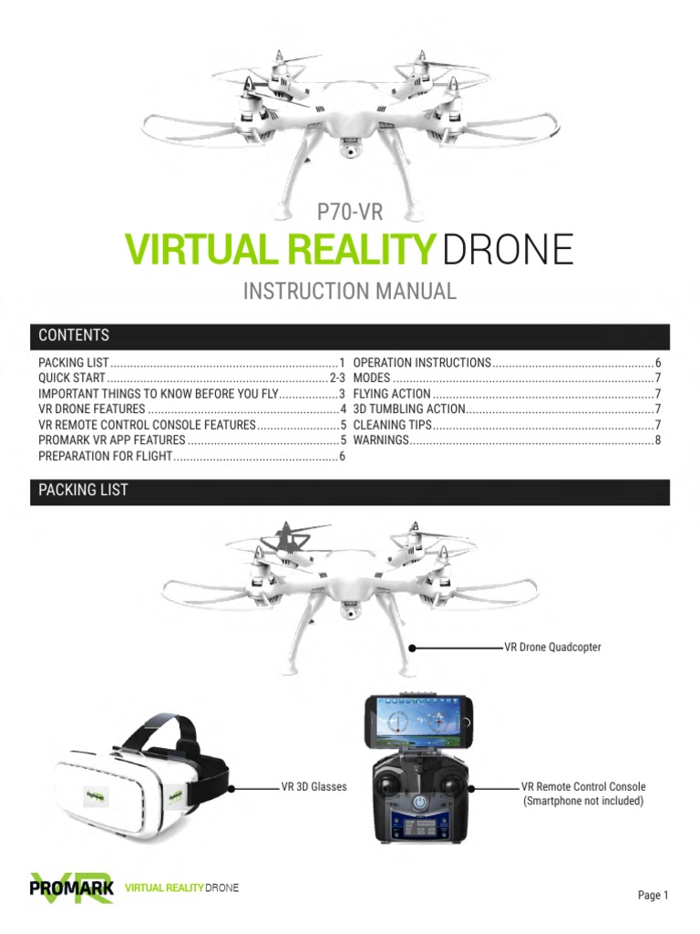 Promark vr drone troubleshooting discount