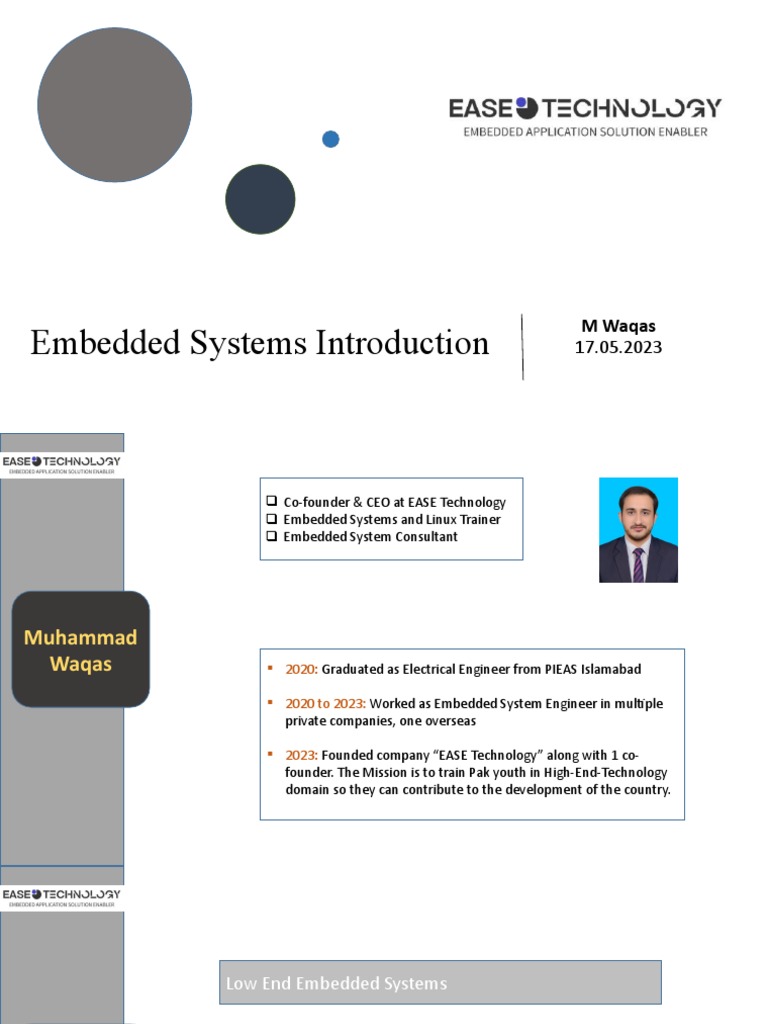 Embedded Systems Introduction | PDF