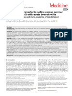 3% nebulized hypertonic saline versus normal