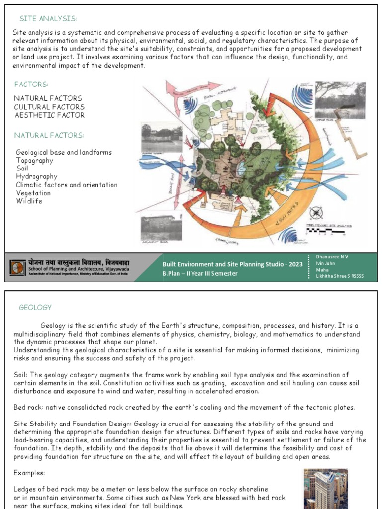 Site Analysis Natural Factors Pdf