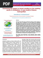 Examining The Impact of Street Vending o