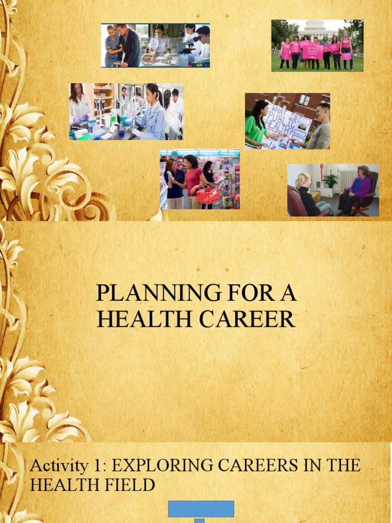 4th Quarter 1 PLANNING FOR A HEALTH CAREER (Autosaved) PDF