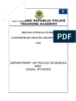 DPS 110 Contemporary Policing Work in Progress