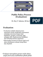 KeMenKeu - Diklat Keuangan Umum - Kebijakan Publik - 10 Juli 2023 - Policy Process (Evaluation)