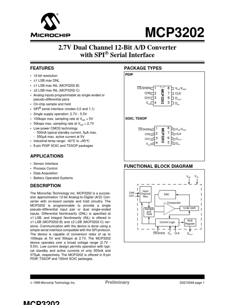 MCP 3202 | PDF | Science & Mathematics | Computers