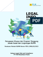 Legal Info 05 Penugasan Khusus Dan Program Tanggung Jawab Sosial Dan Lingkungan BUMN Berdasarkan Permen BUMN No 1 Tahun 2023
