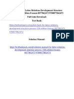 Labor Relations Development Structure Process 12th Edition Fossum Test Bank