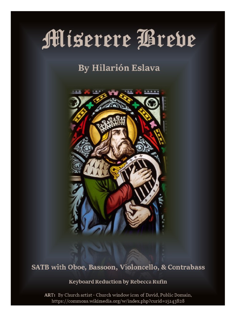 Miserere Eslava PDF Music Performance Choral Music
