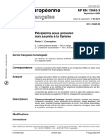 NF en 13445-3 Récipients Sous Pression Non Soumis À La Flamme