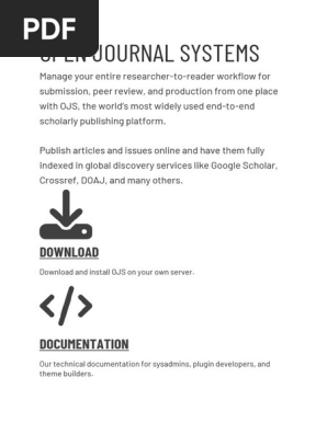 OPEN JOURNAL SYSTEMS