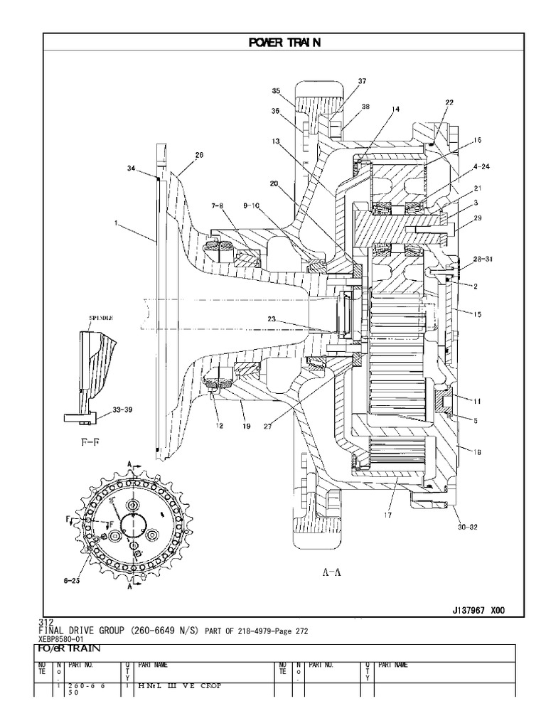 Final Drive Group Parts List 260-6642 | PDF | Technology & Engineering