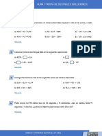 Ejercicios Suma Resta Decimales