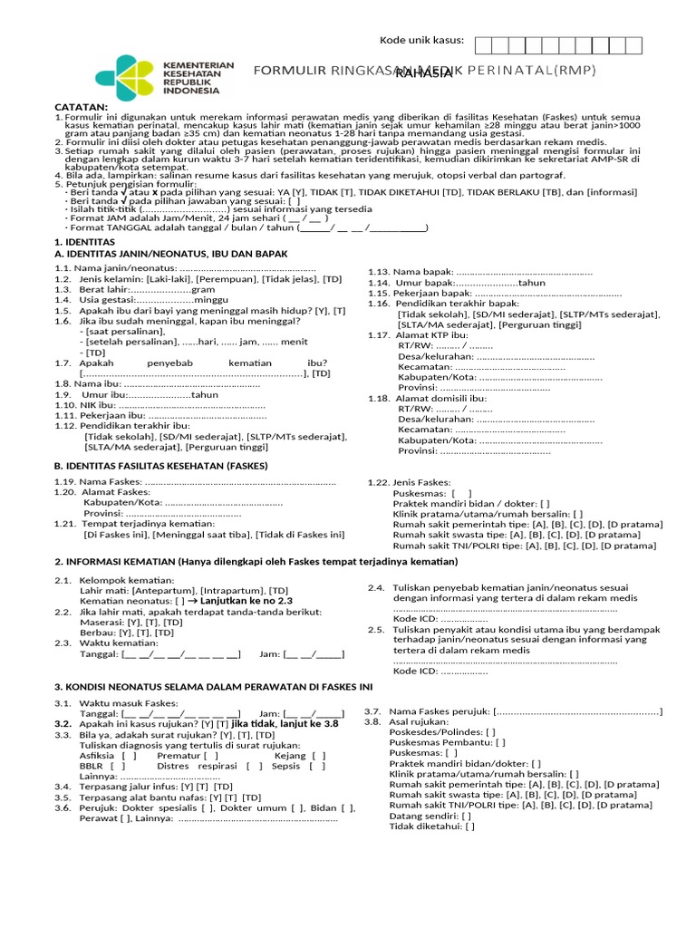 Form RMP PDF