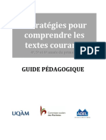 Guide Pedagogique 8 Strategies Pour Comprendre Les Textes Courants