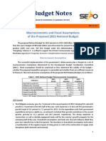 SEPO - Macroeconomic and Fiscal Assumptions of The Proposed 2023 Budget - 12september2022