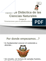 Taller de Didáctica de Las Ciencias Naturales