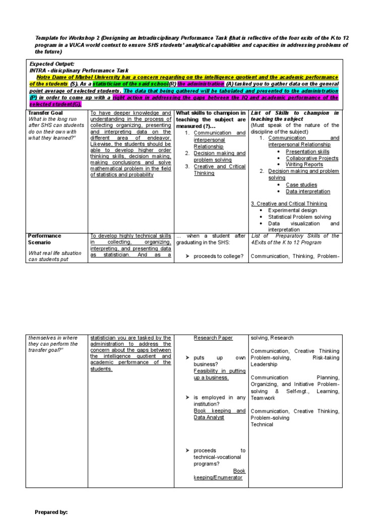 Template For Workshop 2 | Download Free PDF | Statistics | Creativity