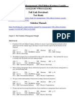 Management 12th Edition Kreitner Cassidy Test Bank