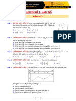 Chuyên Đề 1 - HÀM SỐ