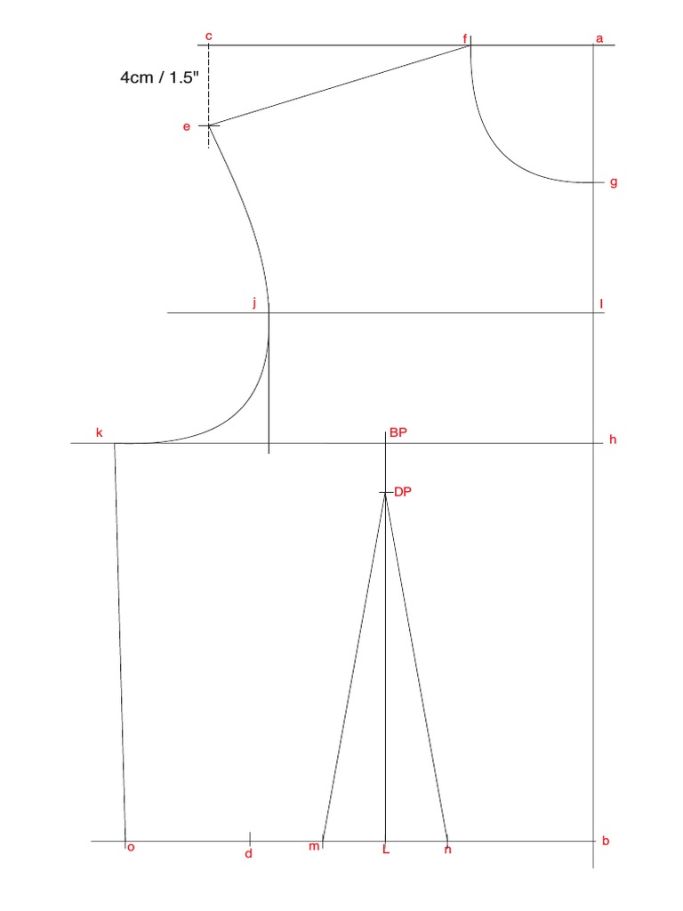 Basic Bodice Pattern Drafting Guide | PDF